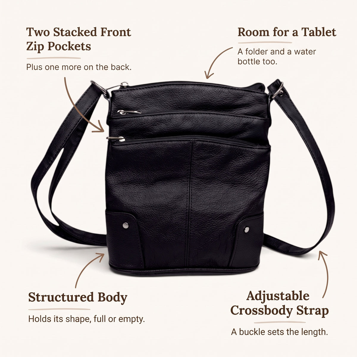 Large Travel Shoulder Bag: features and details