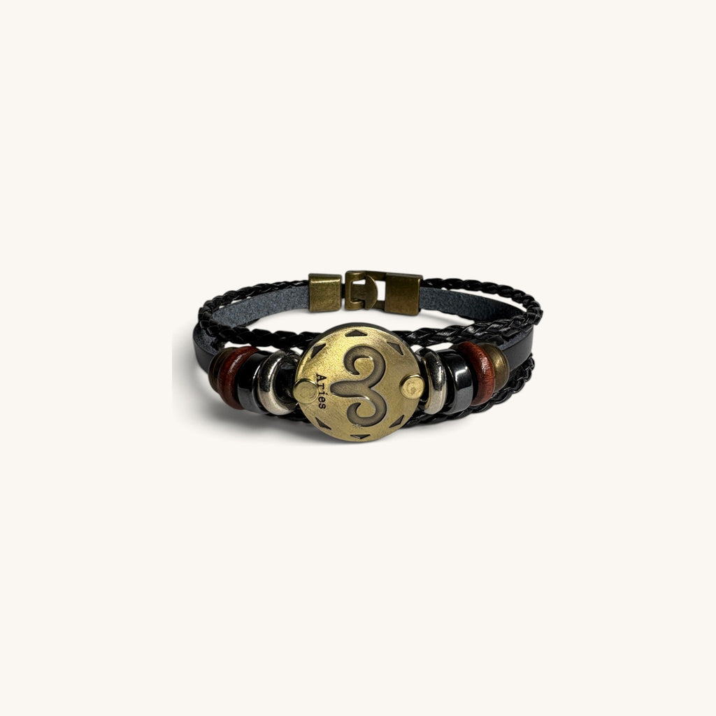 Zodiac Leather Bracelet