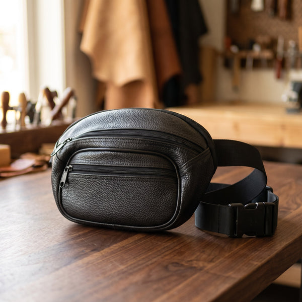 Concealed Carry Fanny Pack in Black, front [Black]