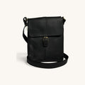 Buckle Messenger Satchel - Black