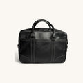 Contrast Stitch Briefcase - Black