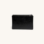 Croc-Embossed Clutch