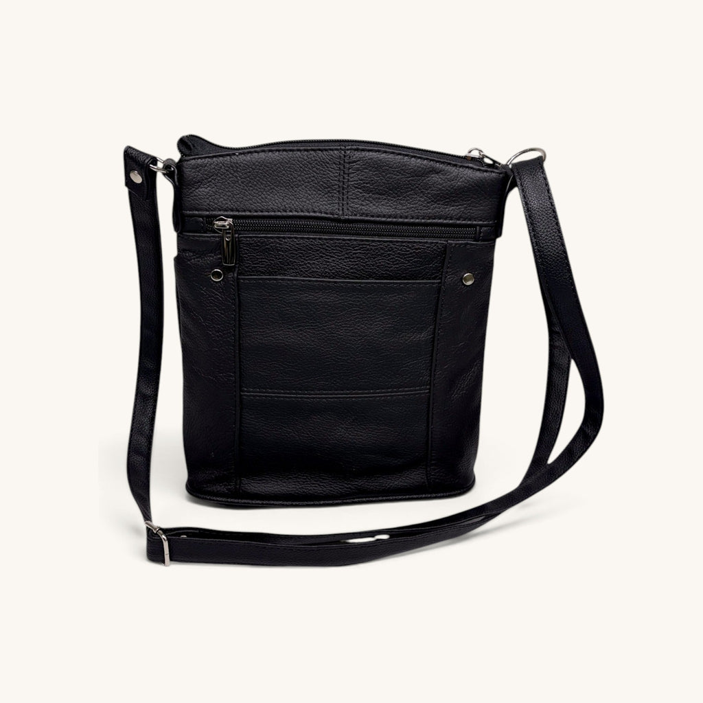Large Travel Shoulder Bag - Black LTSB Back