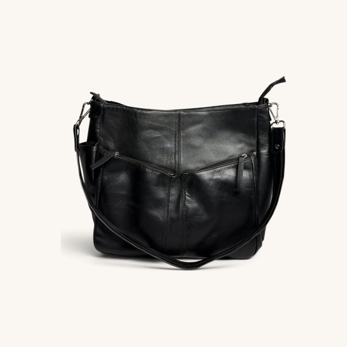 Large Shoulder Tote - Black
