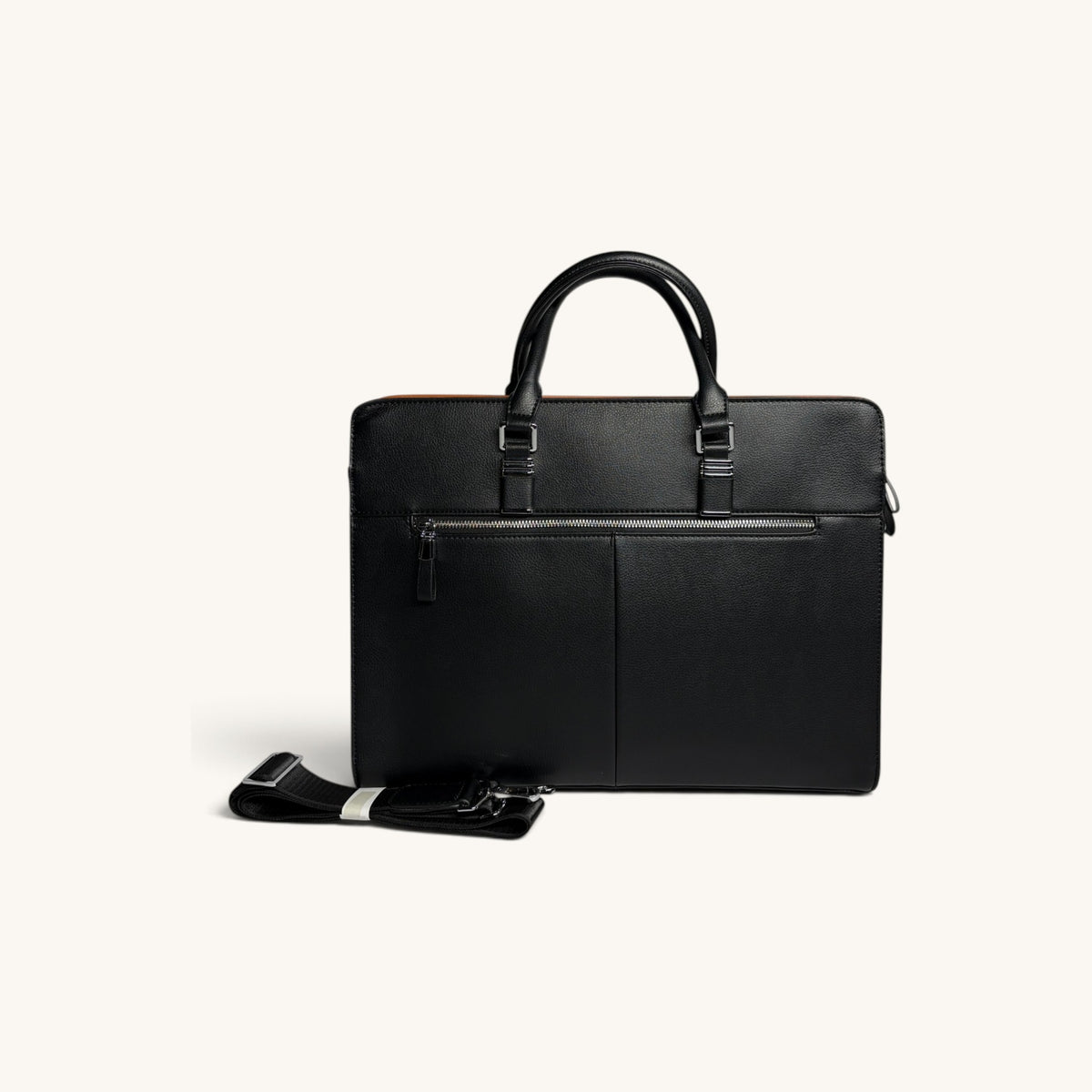 Slim Laptop Briefcase - Black