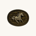 Galloping Horse Buckle - Brass Galloping Horse Buckle