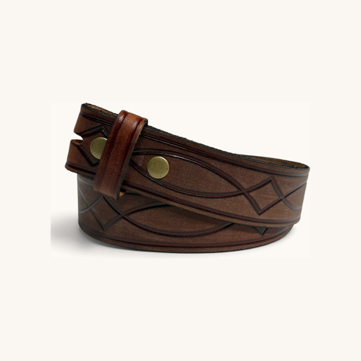 Celtic Western Strap - Brown Celtic Western Strap