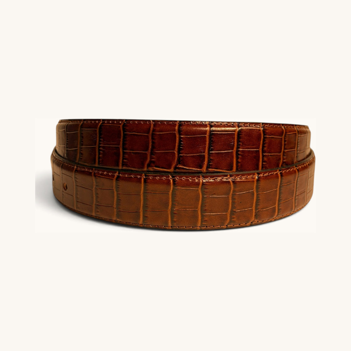 Croc Strap - Cognac Croc Strap