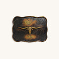 Longhorn Rope Buckle - Copper Longhorn Rope Buckle