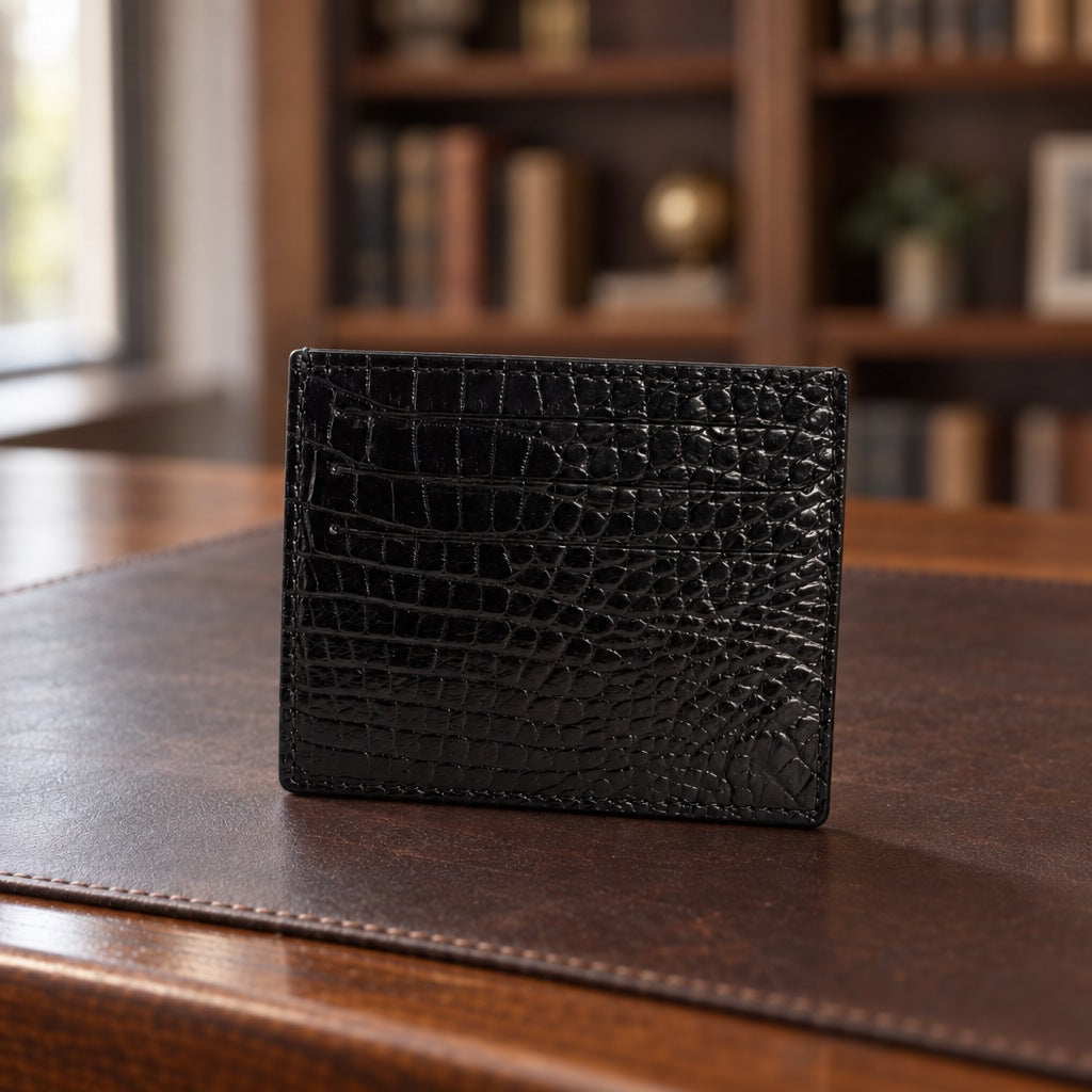 Exotic Card Case in Crocodile [Crocodile]
