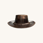 Dark Brown Braided Cowboy Hat