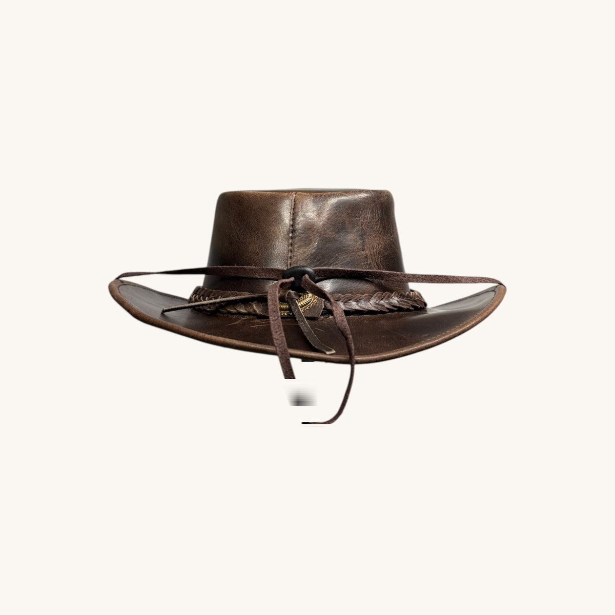 Dark Brown Braided Cowboy Hat