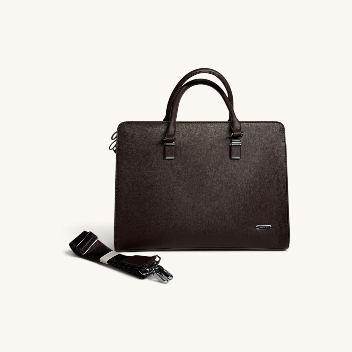 Slim Laptop Briefcase - Dark Brown