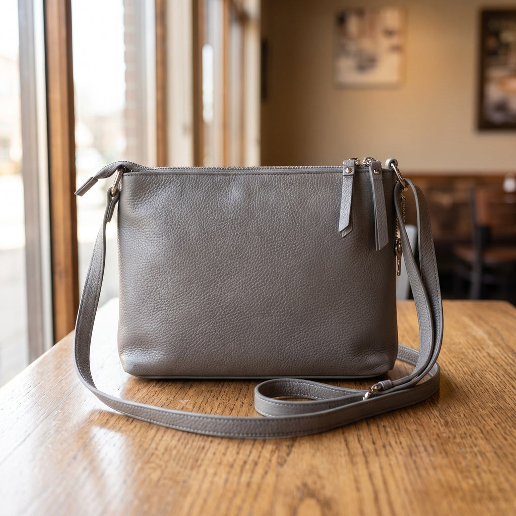 Concealed Carry Purse in Gray, back [Gray]