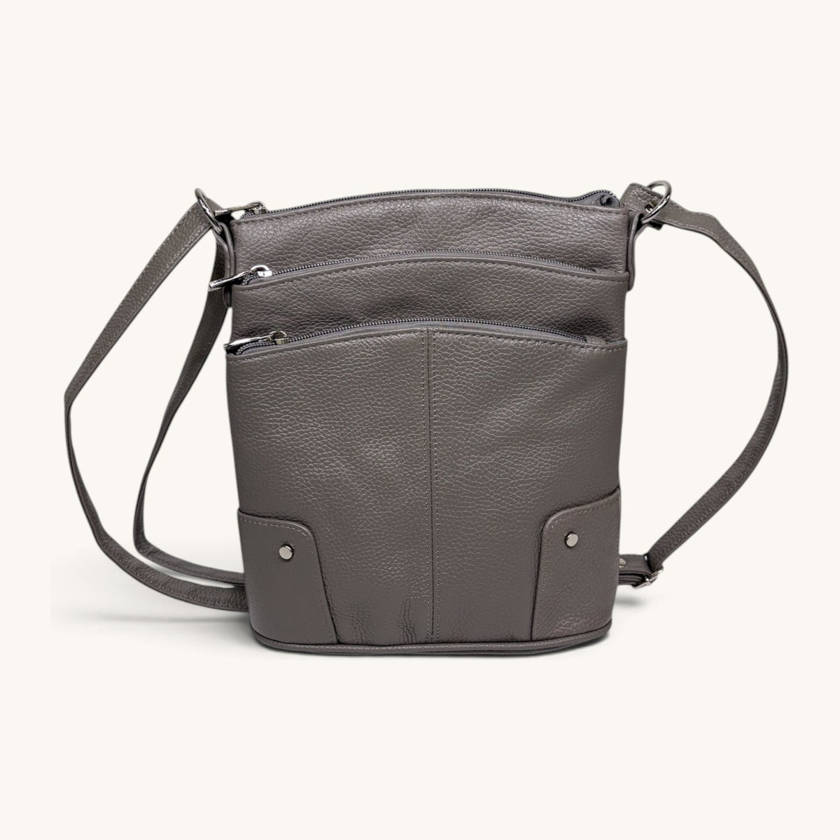 Large Travel Shoulder Bag - Gray LTSB