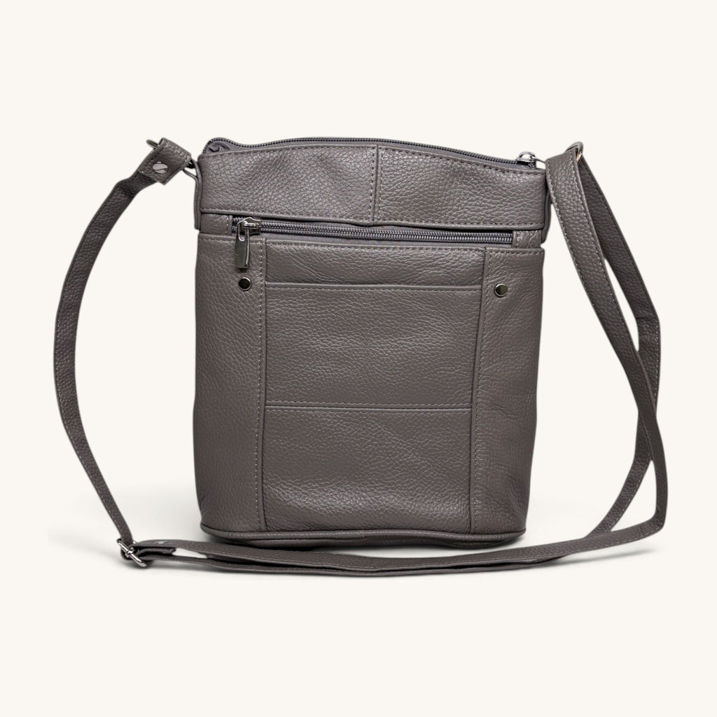 Large Travel Shoulder Bag - Gray LTSB Back