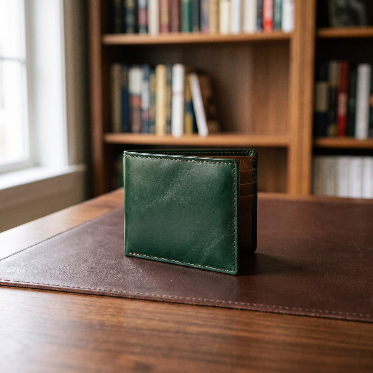 Bifold Wallet in Green/Brown [Green/Brown]