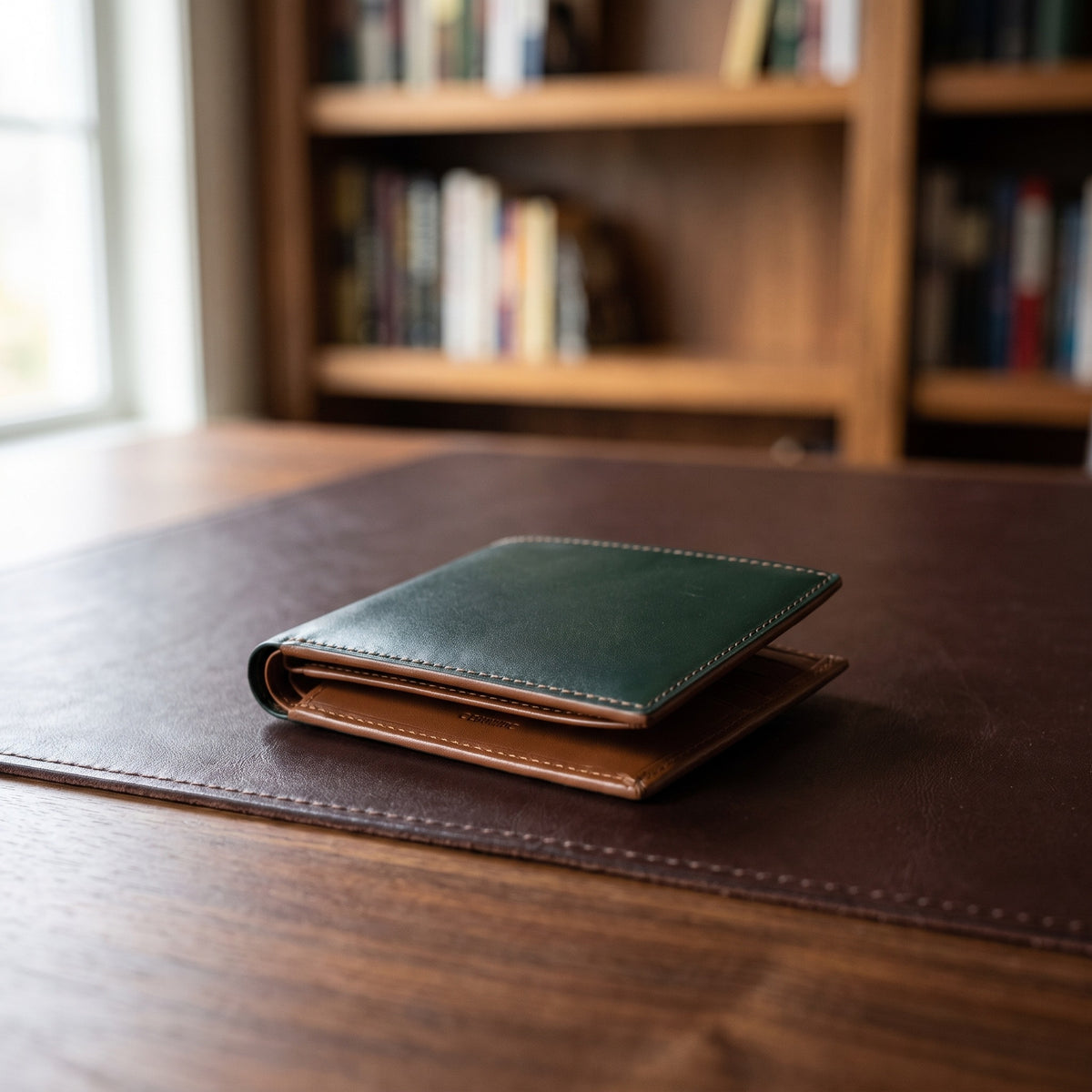 Side Flap in Green/Brown [Green/Brown]