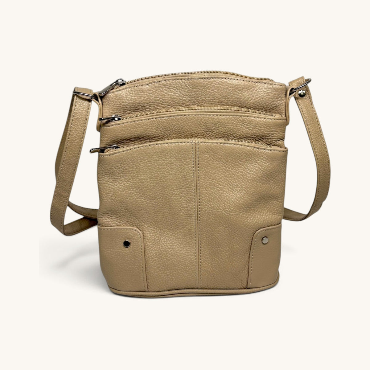 Large Travel Shoulder Bag - Khaki LTSB
