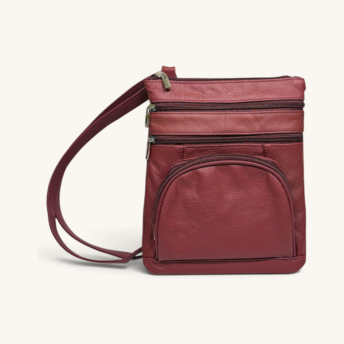 Travel Shoulder Bag - Maroon TSB