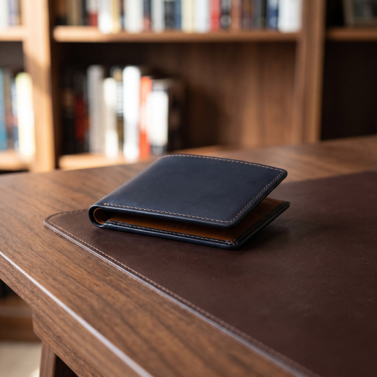 Bifold Wallet in Navy/Brown [Navy/Brown]