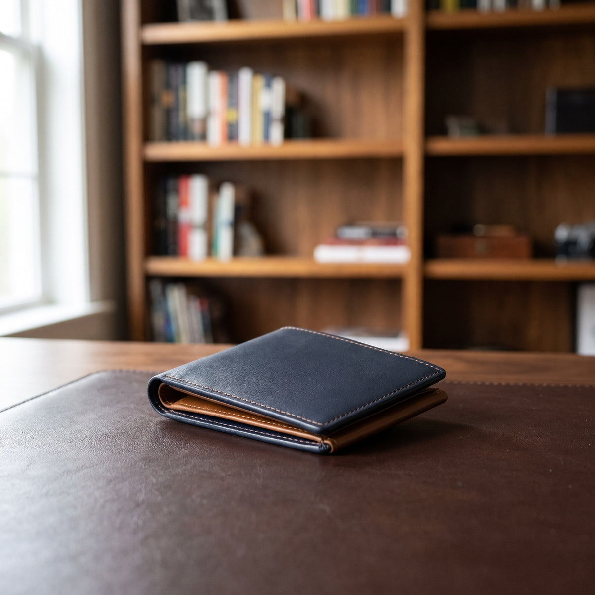Side Flap in Navy/Brown [Navy/Brown]