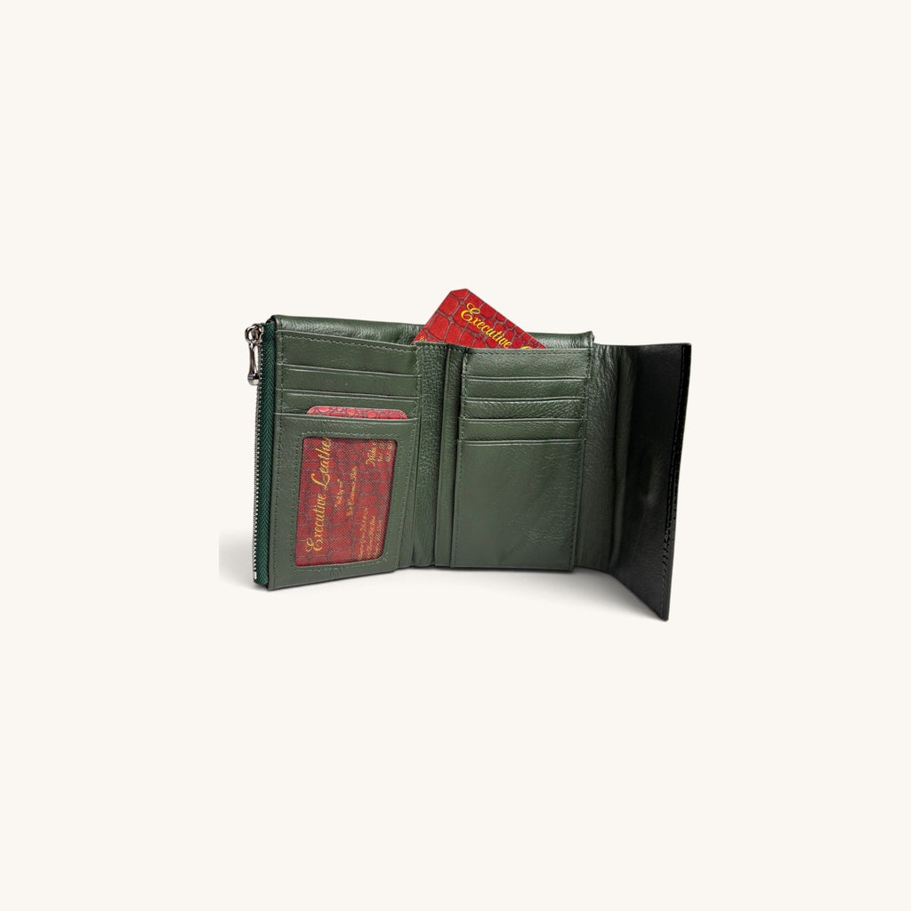 Croc-Embossed Clutch