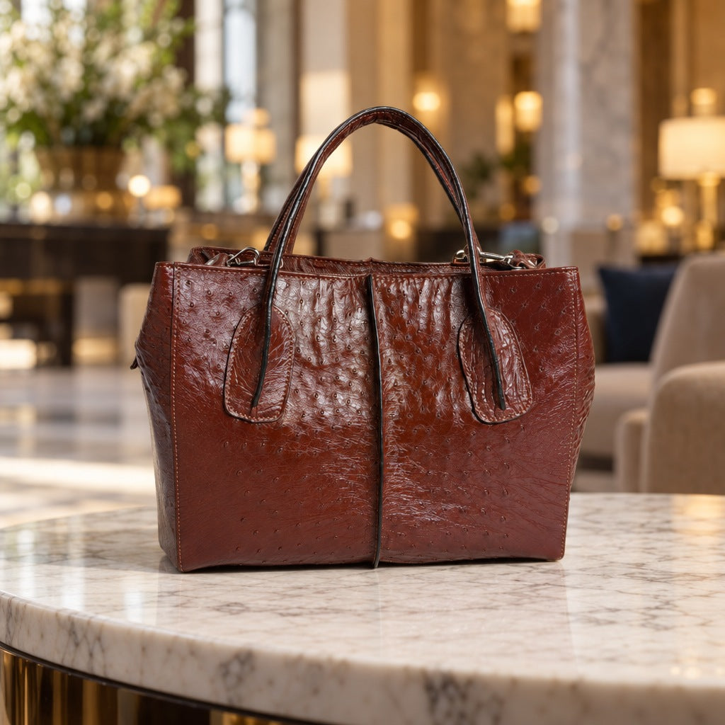 Ostrich Tote, front view