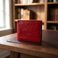Ostrich Bifold in Red [Red]