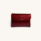 Croc-Embossed Clutch