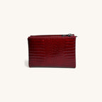 Croc-Embossed Clutch
