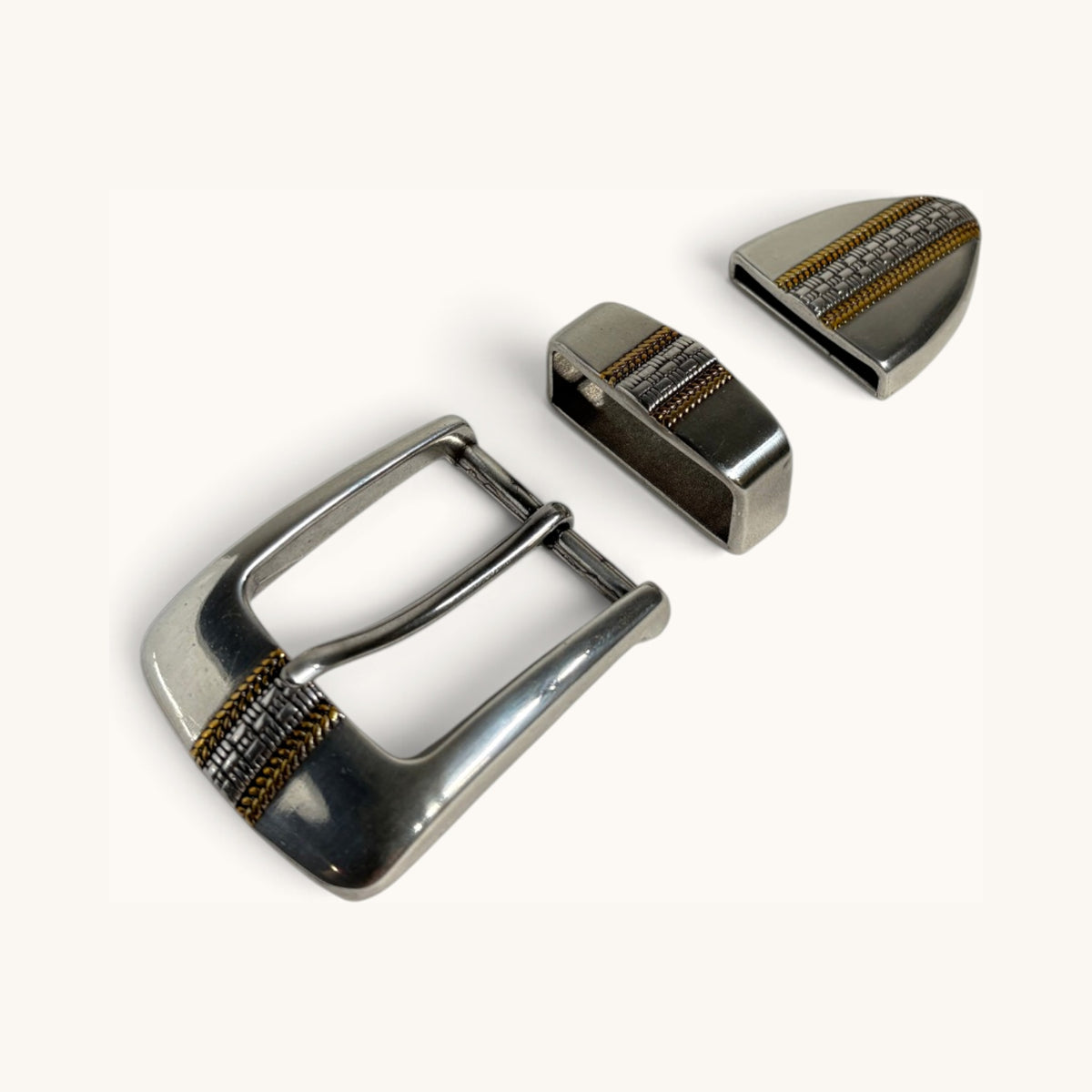 Two-Tone Buckle Set - Silver Two-Tone Buckle Set