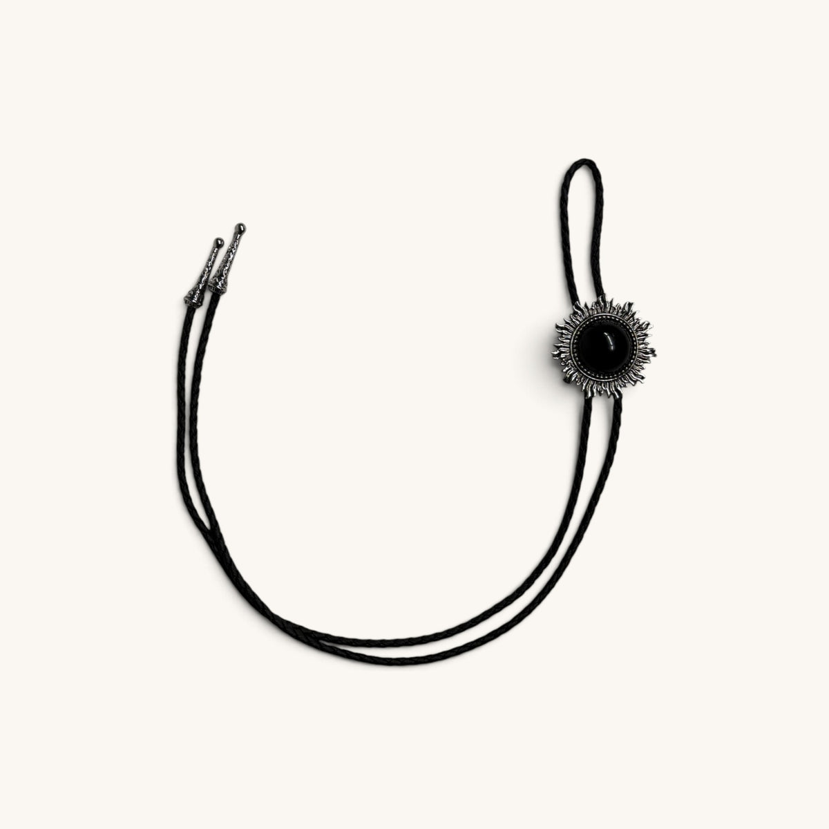 Black Stone Bolo Tie