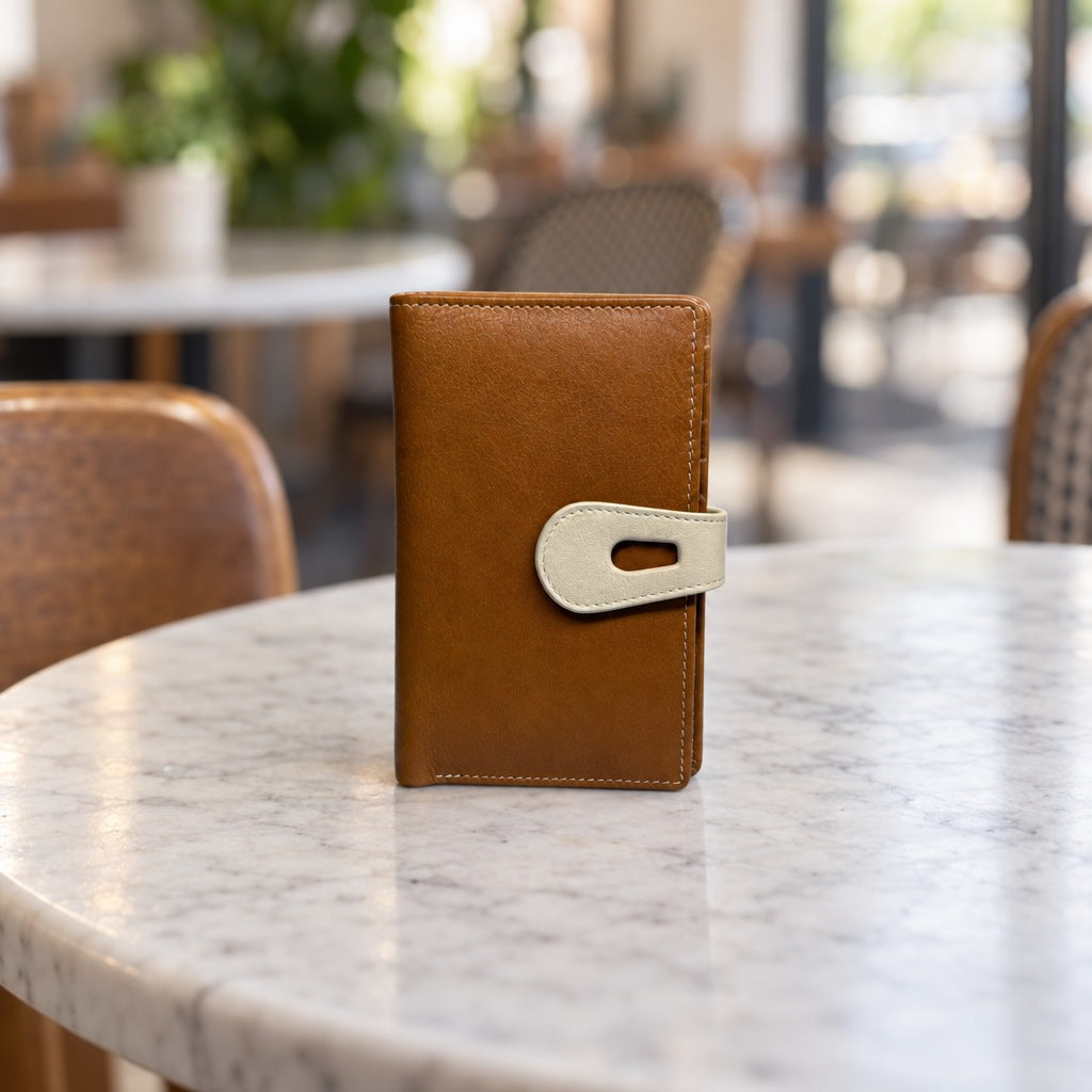 Snap Tab Wallet in Tan [Tan]