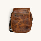 Flap Messenger Satchel - Tan