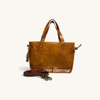 Leather Tote - Tan