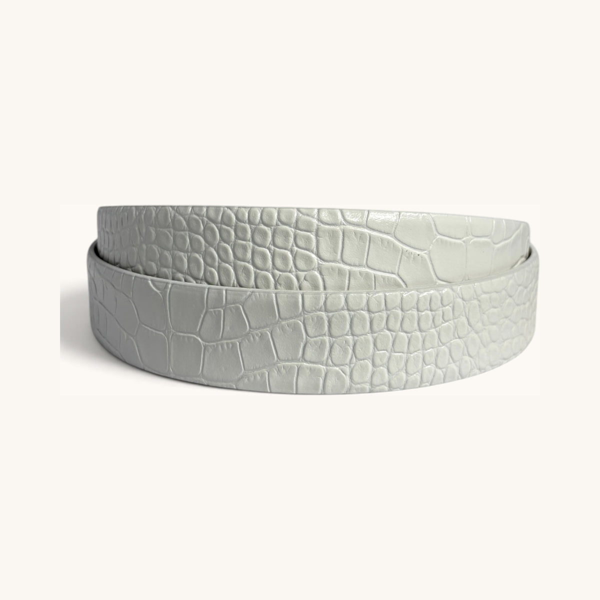 Croc Strap - White Croc Strap