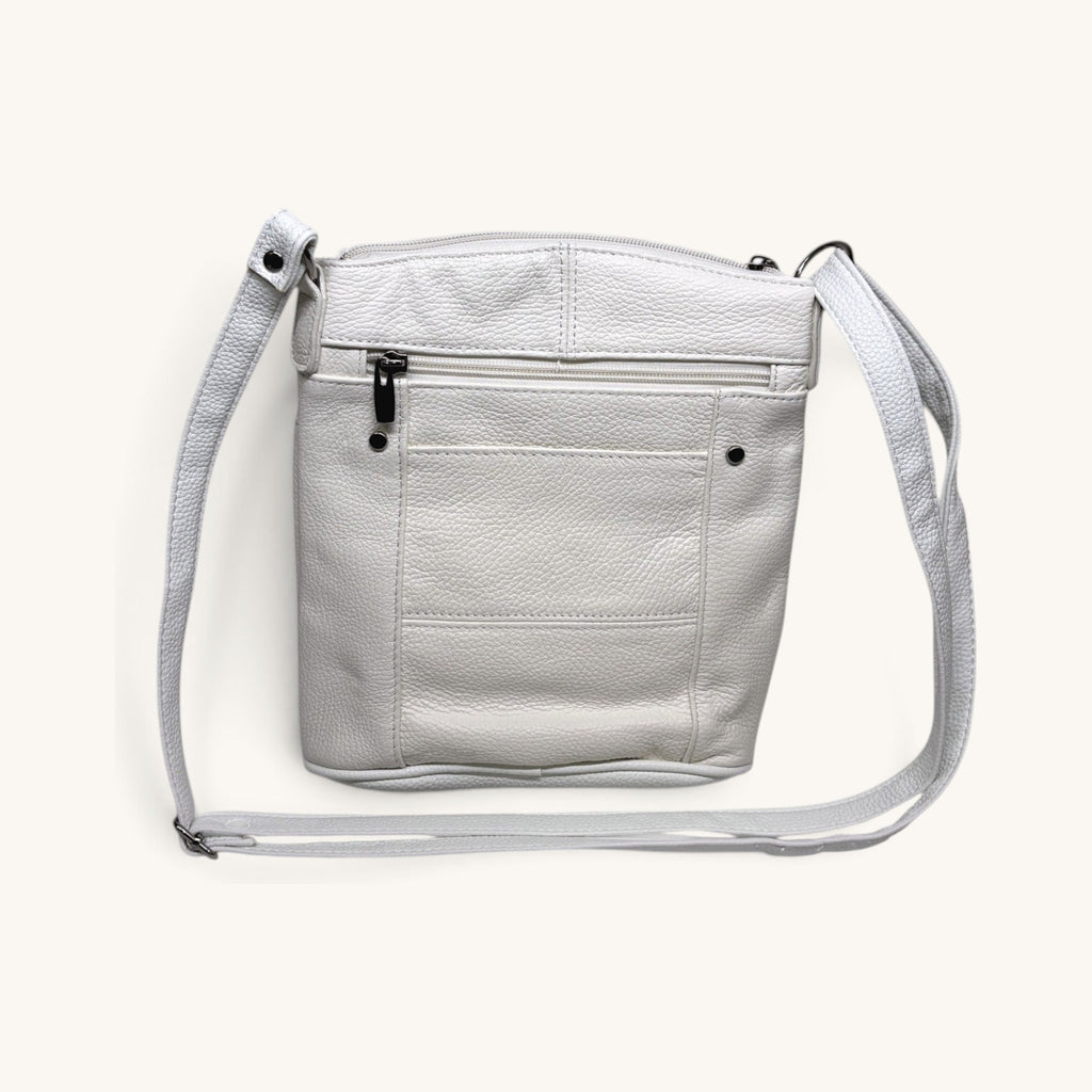 Large Travel Shoulder Bag - White LTSB Back