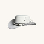 White Leather Cowboy Hat