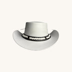 White Leather Cowboy Hat