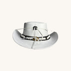 White Leather Cowboy Hat