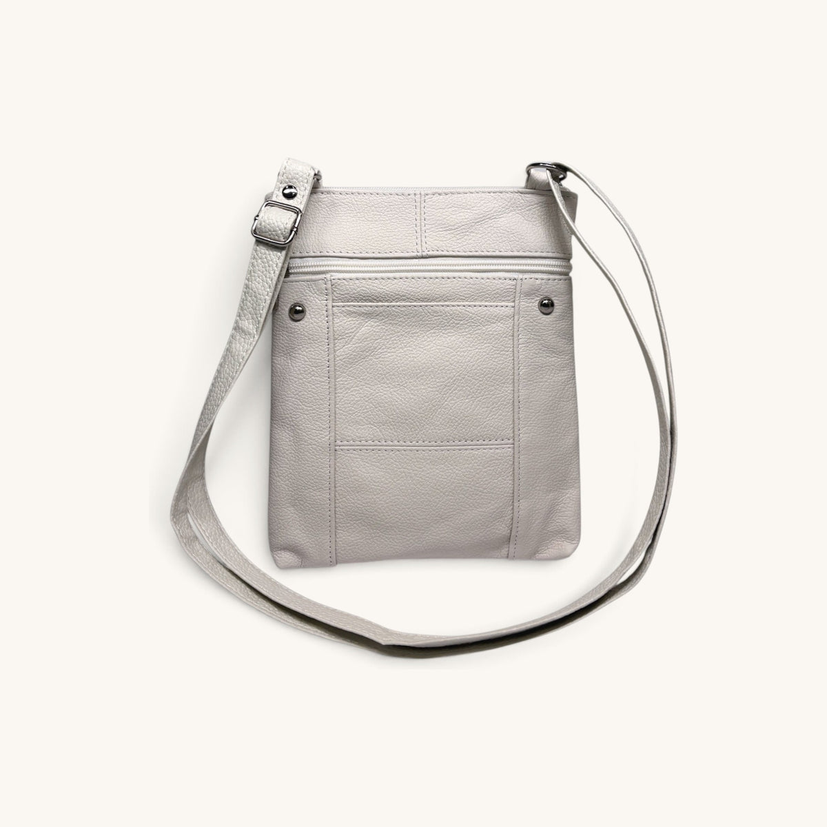Travel Shoulder Bag - White TSB Back