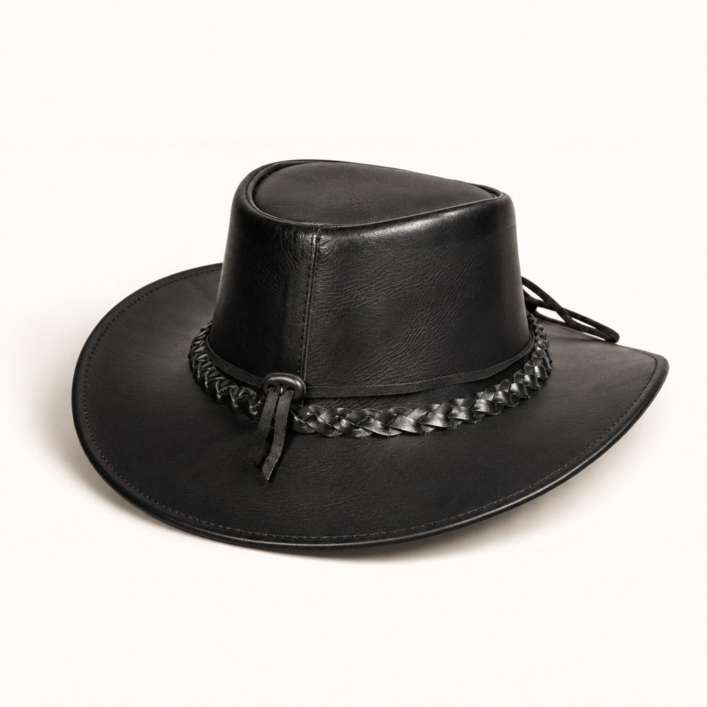 Black Braided Cowboy Hat