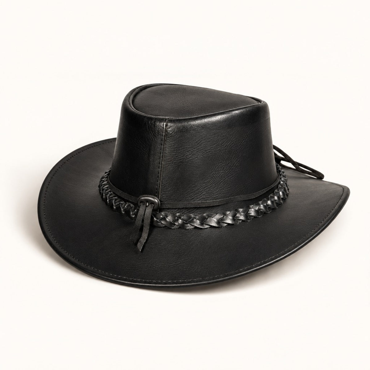 Black Braided Cowboy Hat