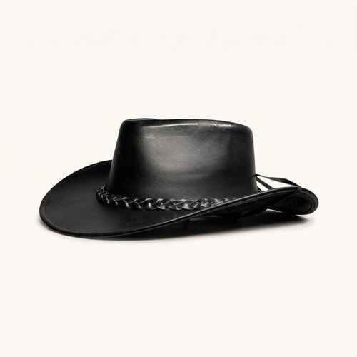 Black Braided Cowboy Hat
