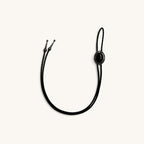 Black Stone Bolo Tie in Oval [Oval]