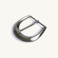 Curved Dress Buckle - Brushed Silver Curved Dress Buckle