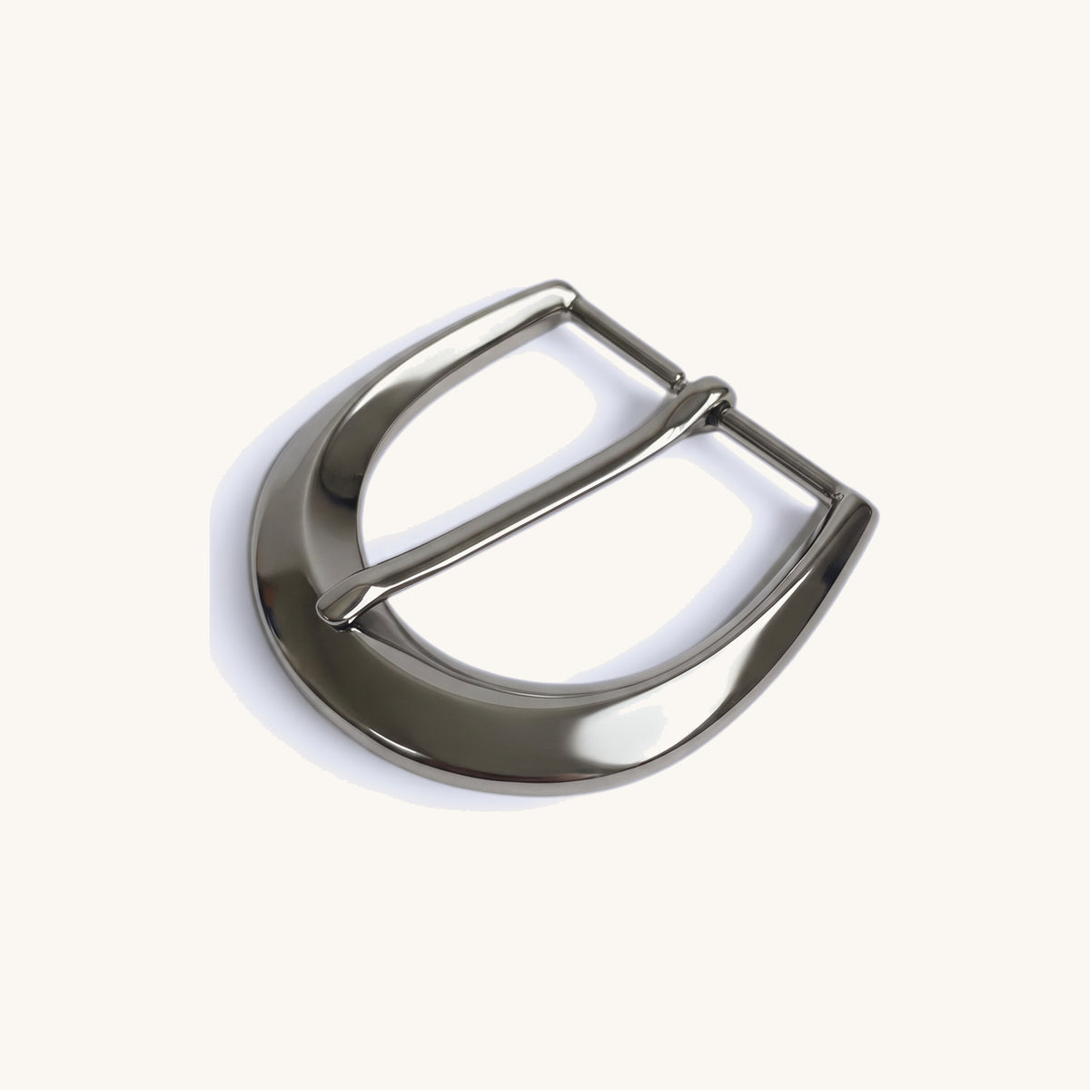 Curved Dress Buckle - Brushed Silver Curved Dress Buckle