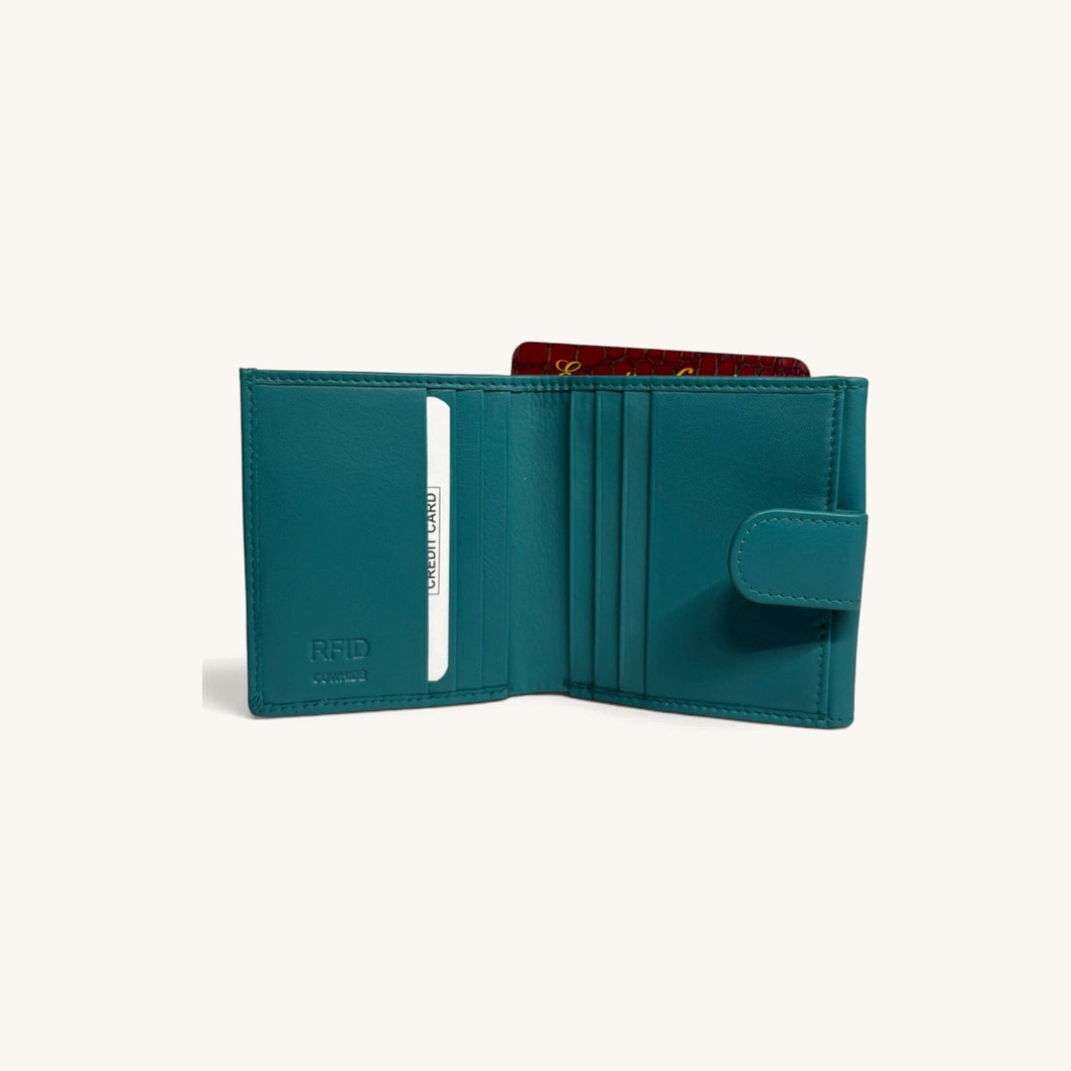 Compact Flap Wallet [Teal]