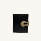 Compact Snap Wallet [Black/Beige]